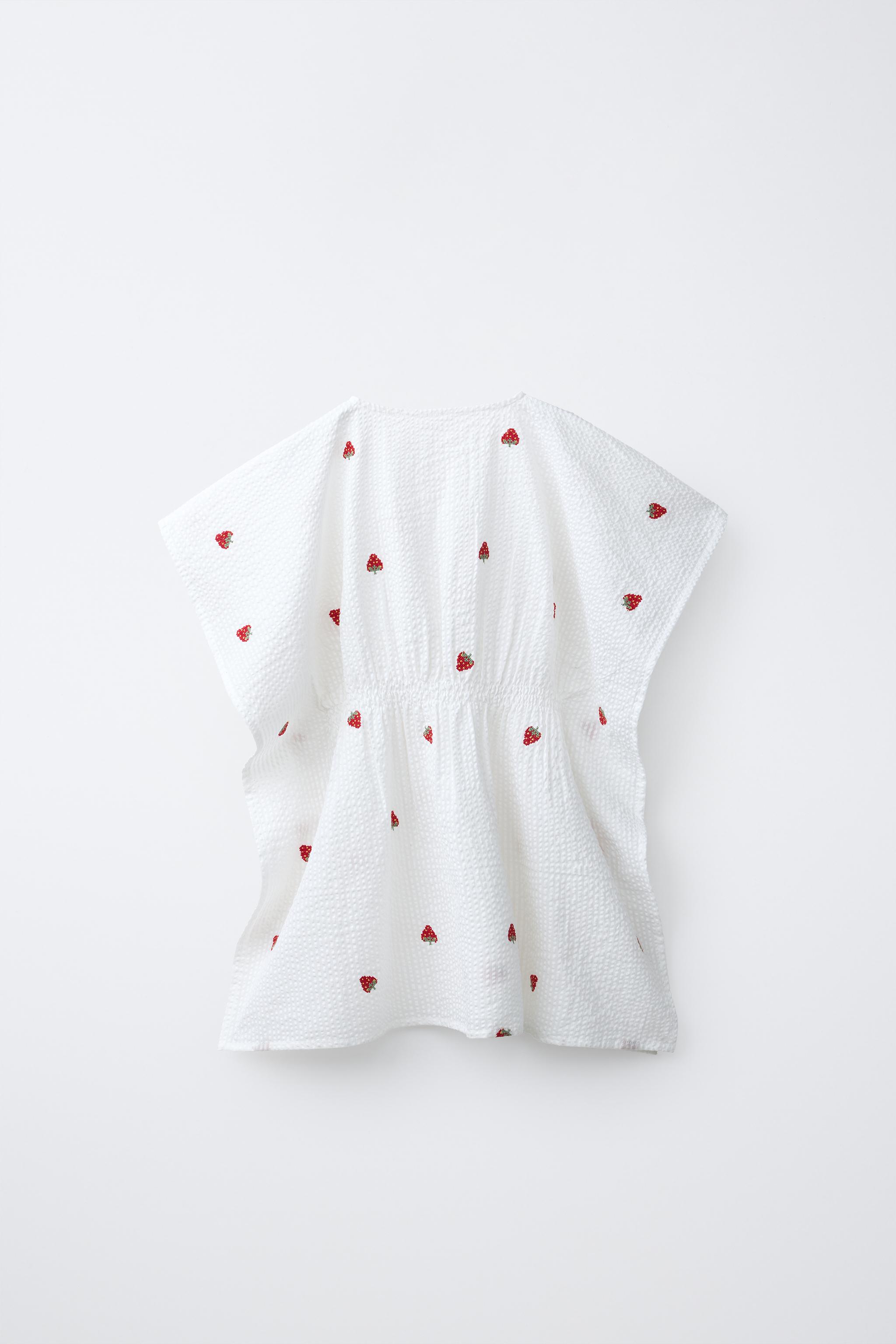 CAFTAN FRAISES BRODÉES